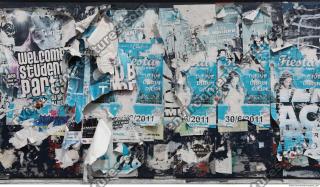 Photo Texture of Posters and Stickers 0001